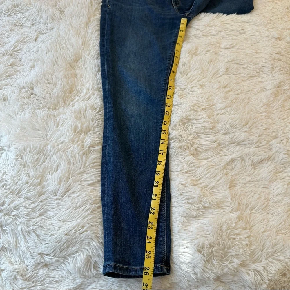 Express Women’s Blue Skinny Mid Rise Cropped Legging Jeans Size: 6 - Picture 5 of 9